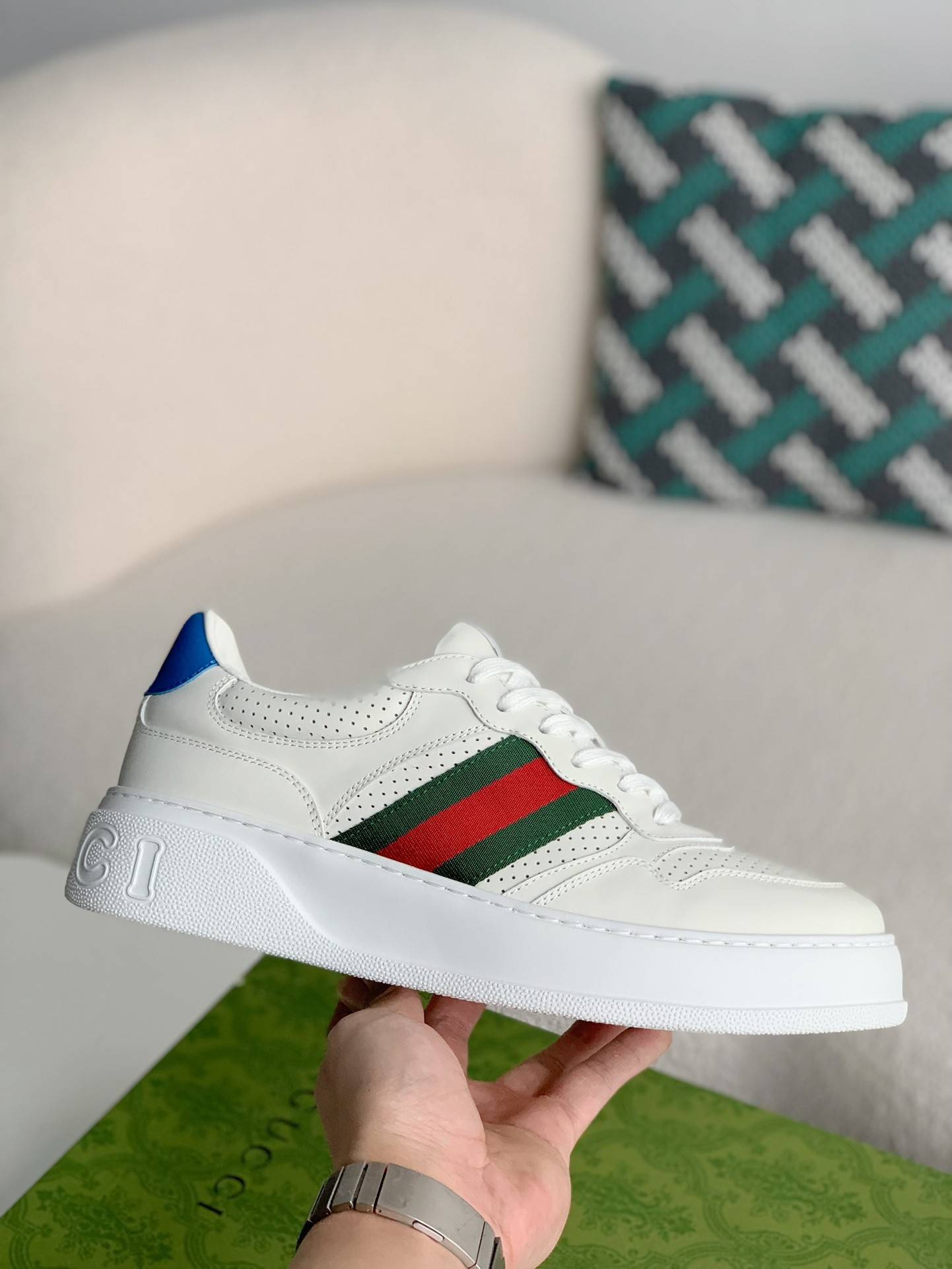 GU*ISneakers Cowhide