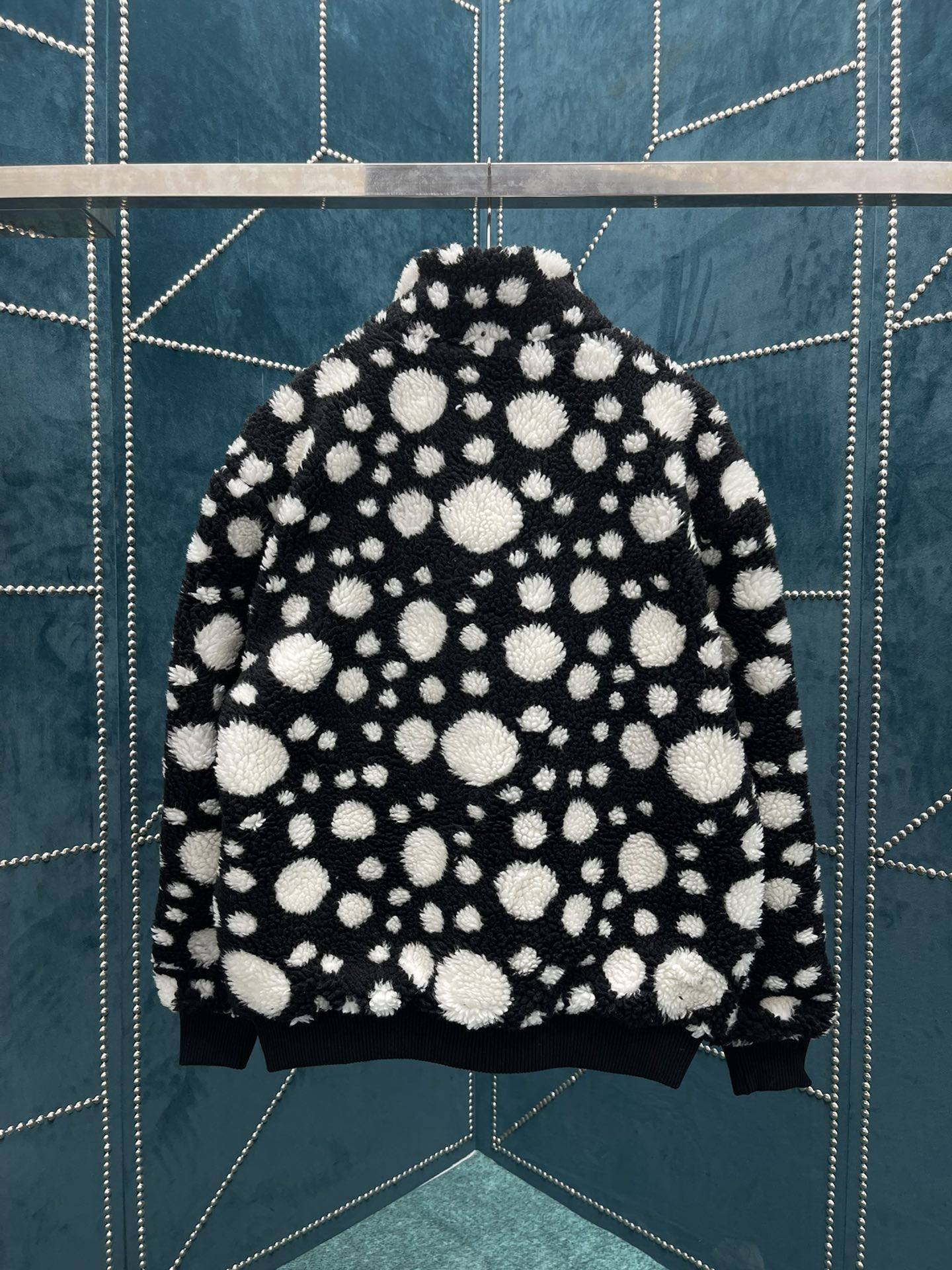 Louis Vuitton X Yayoi Kusama collaboration belted jacket